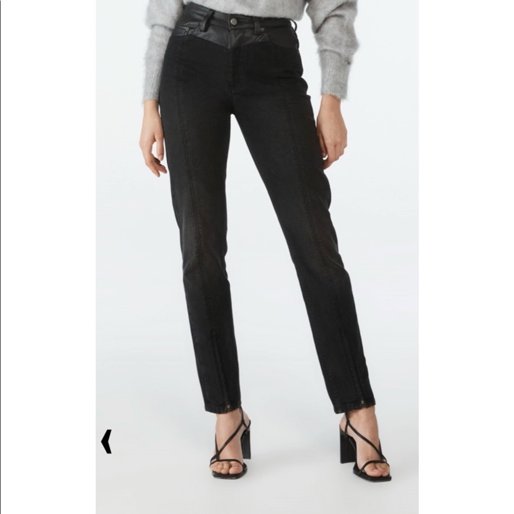 Ksubi Slim Pin Throwblack Biker Jean